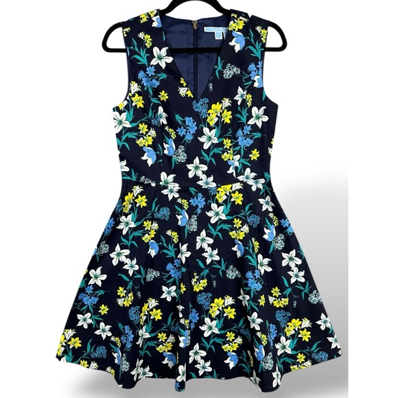 Draper James Dresses & Skirts - Draper James Elliston Dress Womens 4 Floral Fit & Flare Sleeveless Preppy Brunch